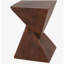 TABLE D'APPOINT GEOMETRIC MGO, COULEUR BRUN FONCÉ-1240967969
