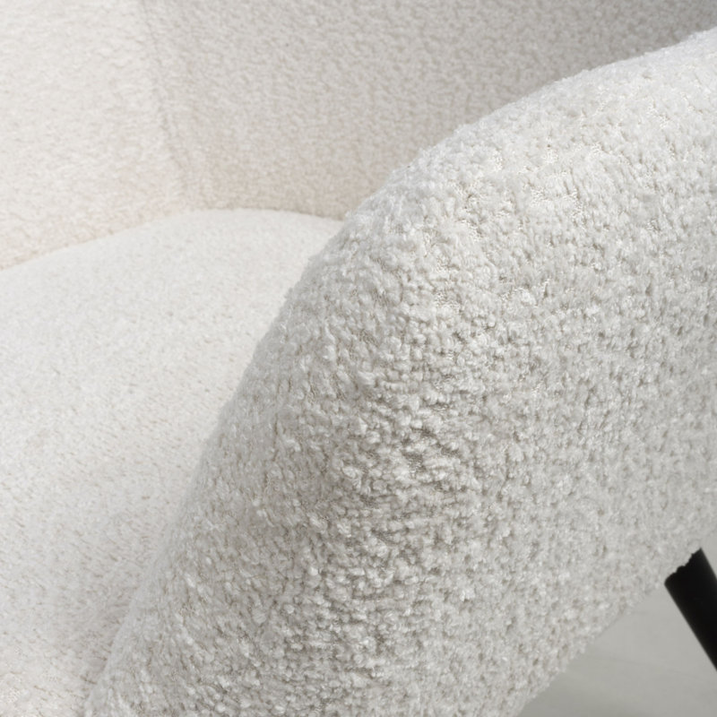 Rajashri Upholstered Armchair, White