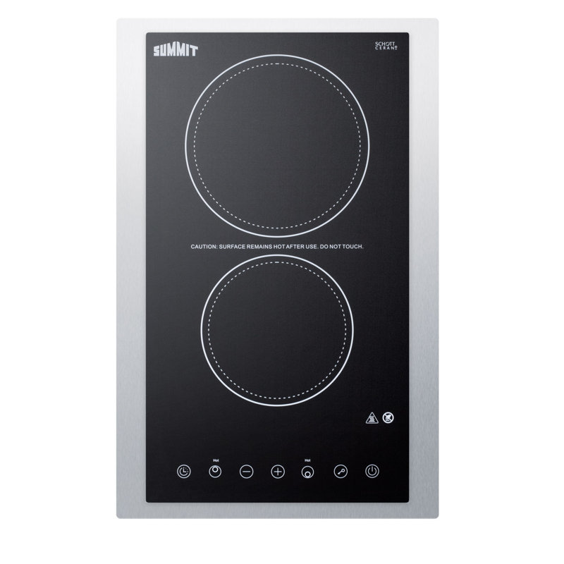 Summit Appliance 20" Electric Cooktop, Black
