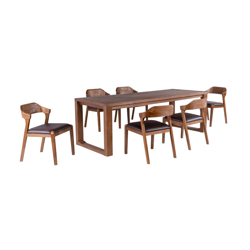 Levata Drop Leaf Solid Wood Dining Set