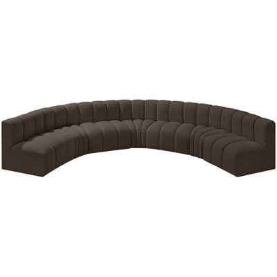Hisa Upholstered Curved Sectional Reversible