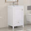 Meuble-lavabo de 20 po avec lavabo, armoire avec porte à fermeture douce et tiroir, support de rangement