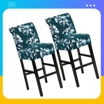 Bar Stool Cover for Cafe Dining Room Stretch Simple Fabric Low Back Short  Barstool Seat Case Decor Chair Covers style10 : : Home