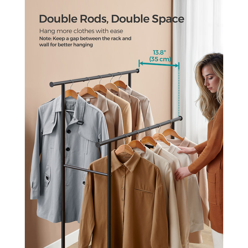 Aliyia 99cm Rolling Clothing Rack