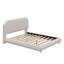 Lit plateforme en tissu d'ameublement Teddy