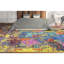 Tapis multicolore et doré noué à la main de haute qualité-64359347
