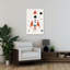 Cosmic Rocket Adventure Minimalist Retro Abstract Fly Landscape Nature Wall Art Print by Mathieu - Wrapped Canvas Print-1066871073