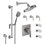 Rincon Bay Styletherm 1.8-Gpm 0.75" Thermostatic Shower System With Body Spray Handshower On Slide Bar And Showerhead