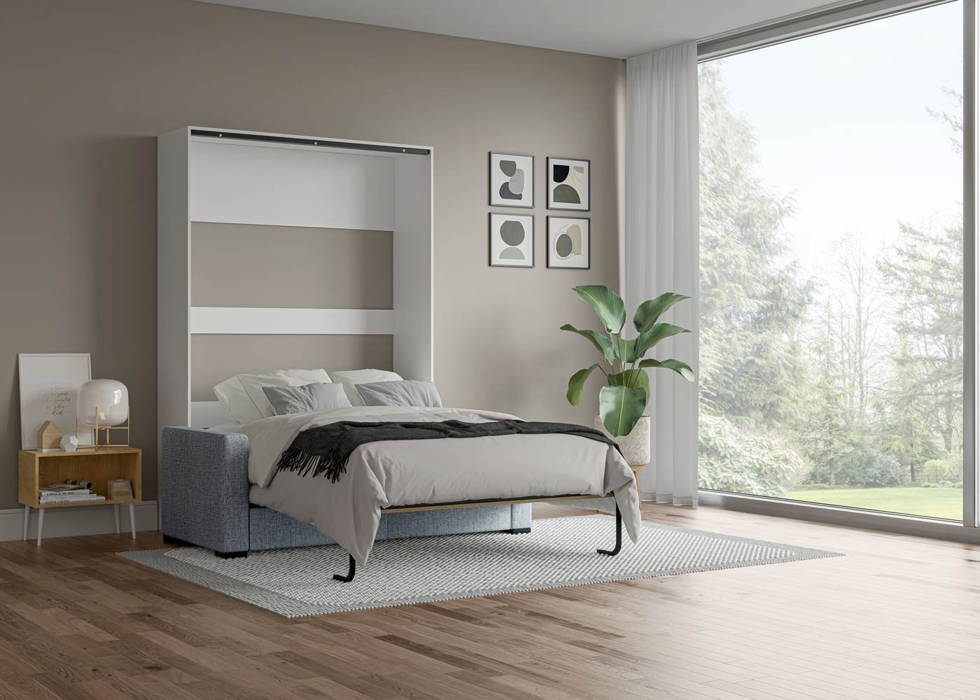 Livingchy World Classic Murphy Bed With Sofa Wayfair Canada   Classic Murphy Bed With Sofa 