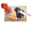 American Bison Glass Cutting Board Large