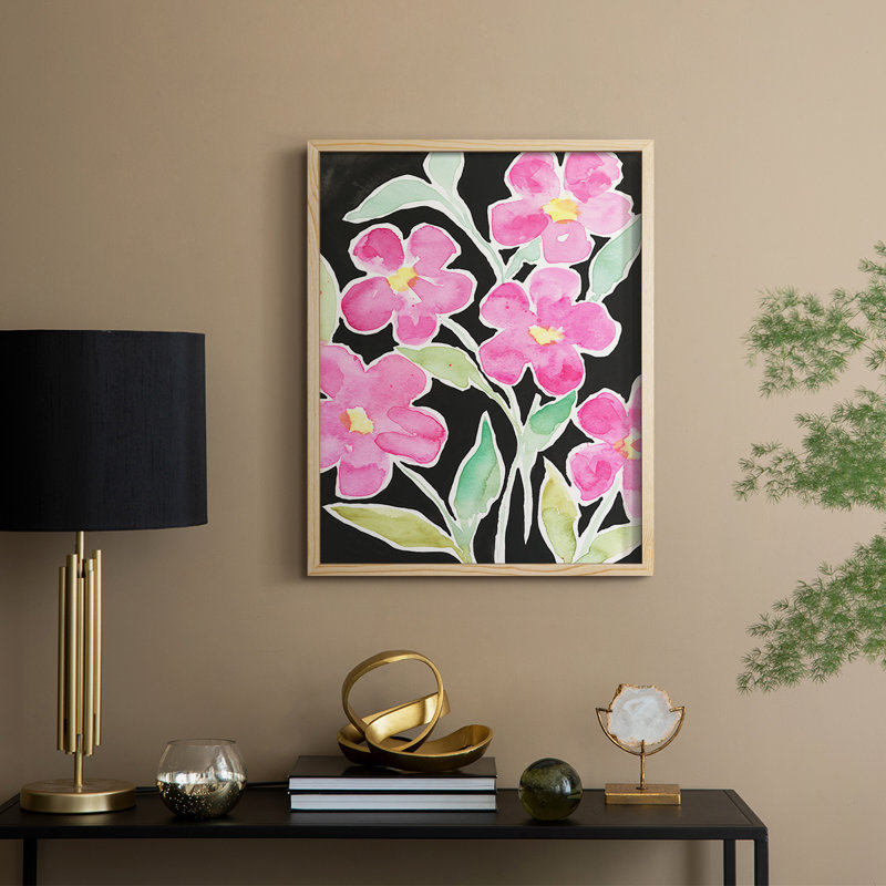 Floral Choir Framed Print - Solid Wood