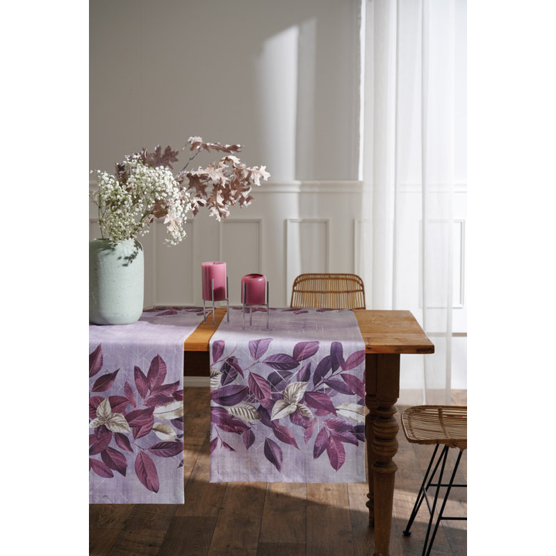1608 Rectangular tablecloth, Mauve