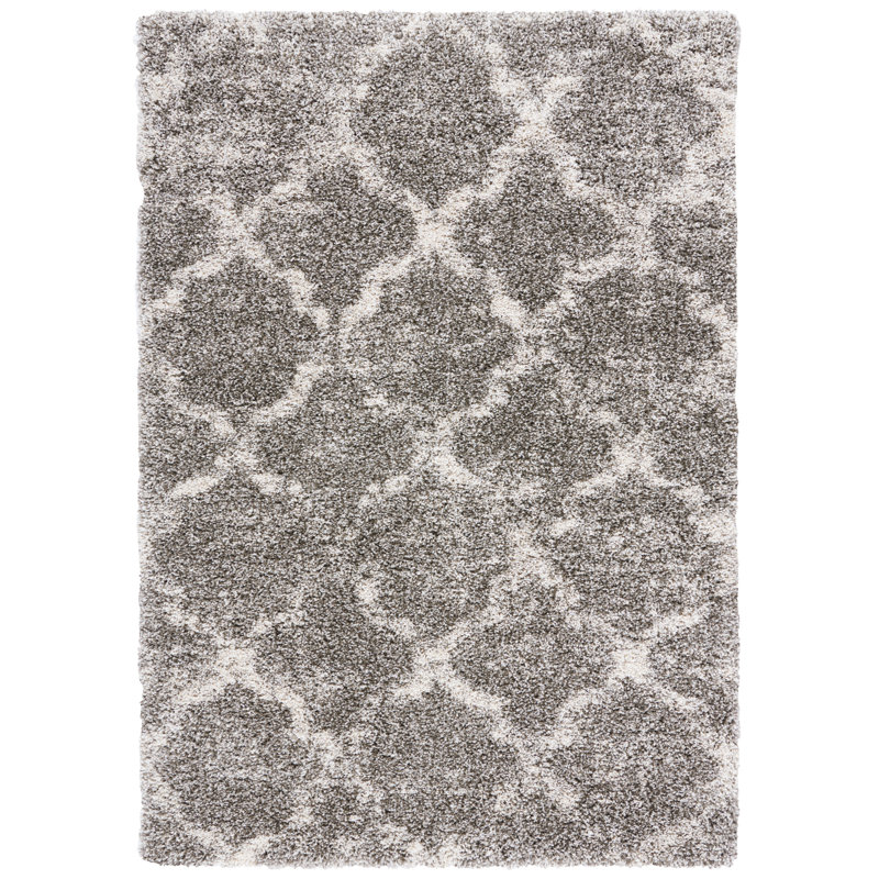Liseron Shag Performance Geometric Rug, Rectangle 8' x 10'