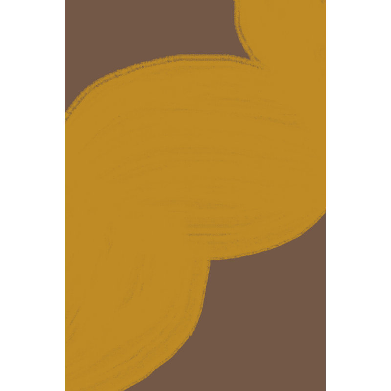«Brown Mustard Artwork» par THE, H 72 po x l 48 po