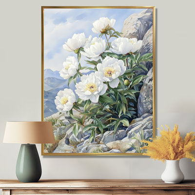 Pe pivoines par The Rocky Slope II - pivoines, reproduction d'art sur toile