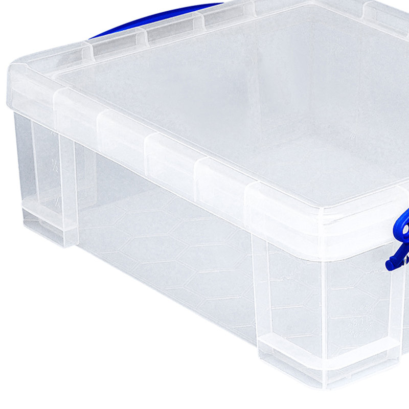 Really Useful Box Storage Container with Snap Lid & Clip Lock Handle (5 Pack), 8.56 qt