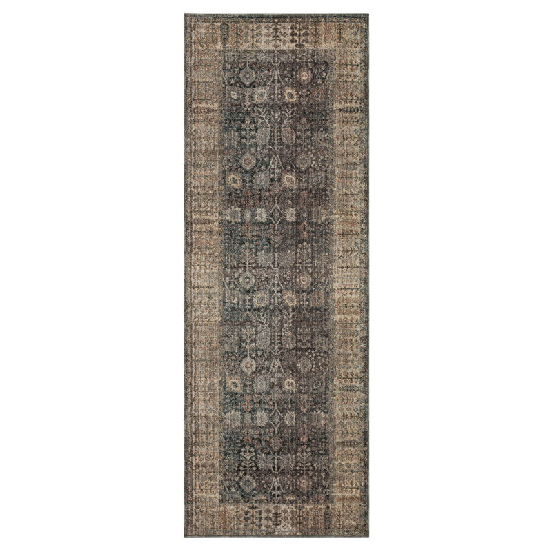 Tapis en laine Karastan Rugs Grasole, Tapis de couloir 2 pi 7 po x 7 pi 3 po