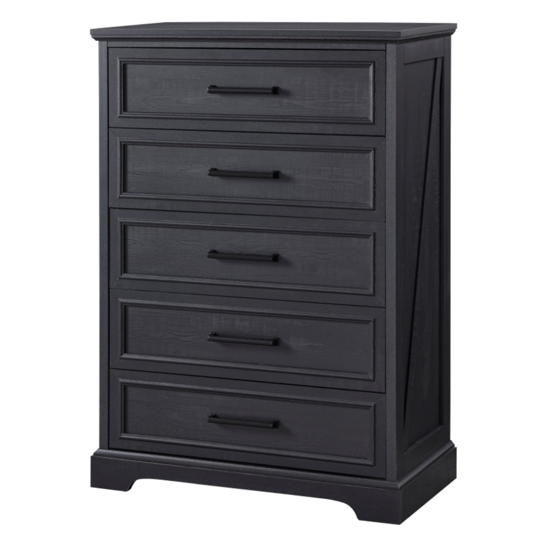 Quintone 46" Farmhouse 5 Drawer Dresser,Tall Chest of Drawer With Anti-Tip for Bedroom Gracie Oaks 