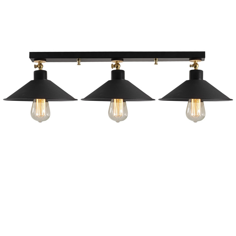 Lustre géométrique à 3 lumières pour îlot de cuisine Corydon