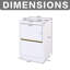 24 po Meuble-lavabo autoportant à simple cuve-208937073