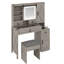 Bureau de coiffeuse avec miroir et lumières à DEL Farmhouse, grande coiffeuse avec tiroirs, coiffeuse-1232247525