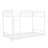 Metal Twin Over Twin Bunk Bed/ Heavy-Duty Sturdy Metal/ Noise Reduced/ Safety Guardrail/No Box Spring Needed,White-1942345159