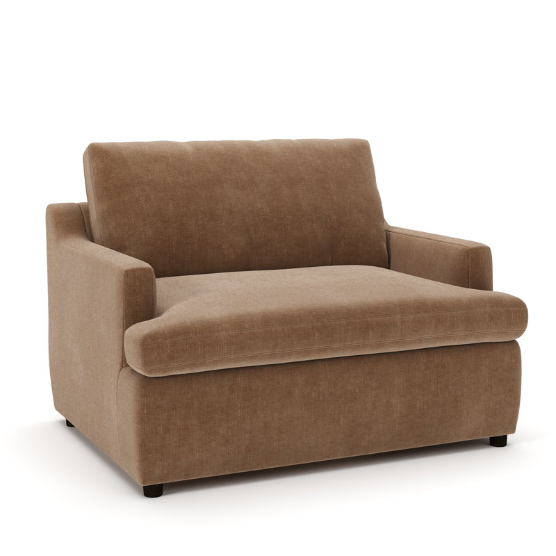 Chaise et demi Essex, Andrew cognac performance chenille
