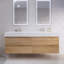 Ensemble de meuble-lavabo double mural 72 po Babajide-586463847