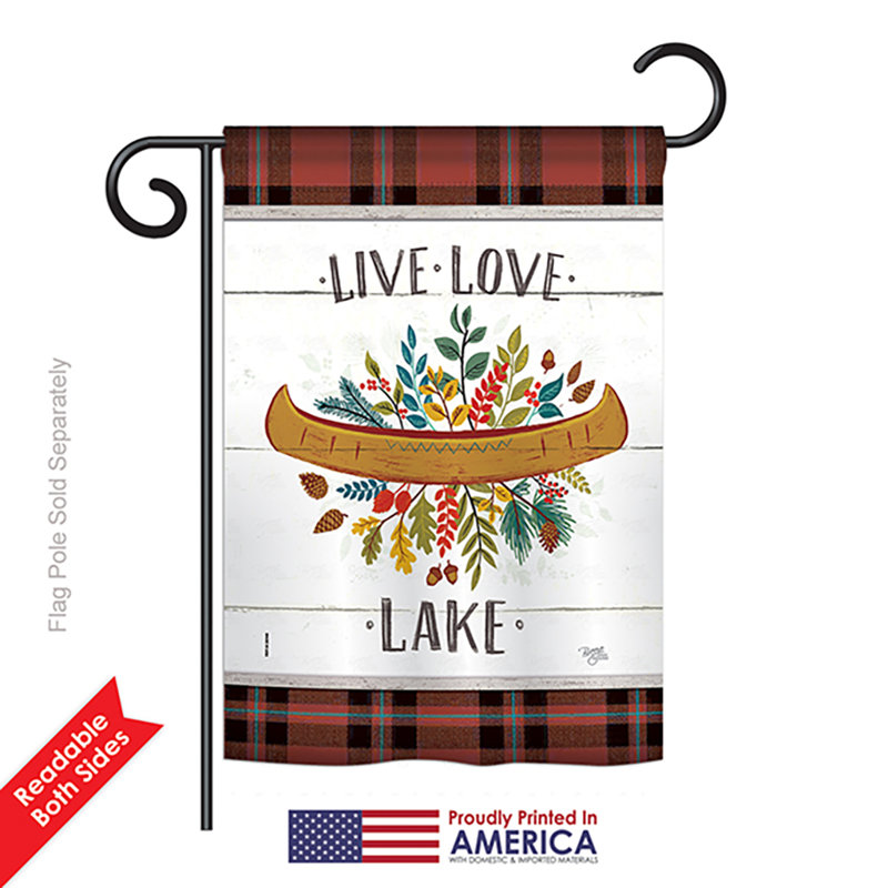 Double Sided 18.5'' H x 13'' W Polyester Garden Flag
