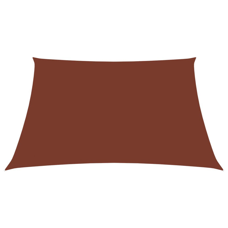 Angelin Sunshade Sail Oxford Fabric Square, Terracotta
