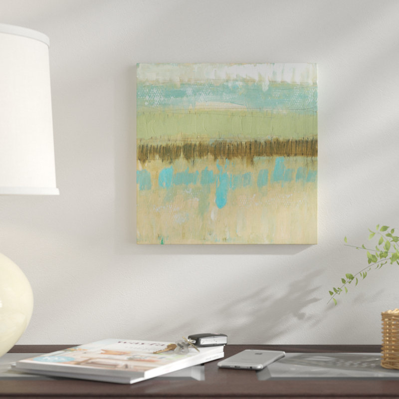 « pastel textures i », impression sur toile, H 26 po x l 26 po x P 1,5 po, Pas de tapis, Toile tendue