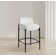 Brixen Upholstered Counter Stool with Metal Frame