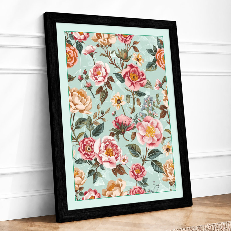 Floral Abundance Botanical - Print, A2 - 59.4 x 42.0 cm, Black