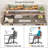 Haigh 55'' Computer Desk with Monitor Shelf-1049602714