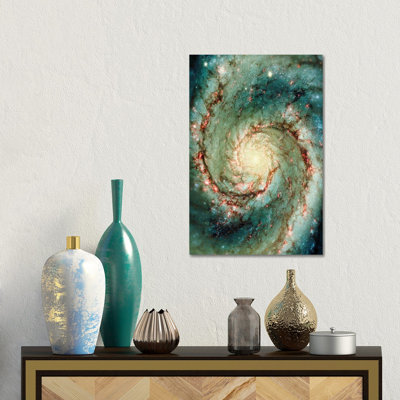 M51, tourbillon de galaxie, reproduction d'art sur toile tendue