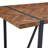 A 55-Inch Minimalist Retro Rectangular Dining Table With A Black Textured Top With Inset Rectangular Black Metal Legs.Minimalist MDF Tabletop.Meeting Various Purposes Such As Dining And Working.-620947750-620947744