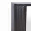 Armoire de salle de bain murale noire avec miroir, 2 portes en miroir et tablette ouverte, armoire de rangement en métal de style campagnard avec compartiment ouvert pour meuble-lavabo, toilette et évier