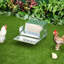 Mangeoire à volaille pour poulet d'une capacité de 30 lb - Acier galvanisé et aluminium