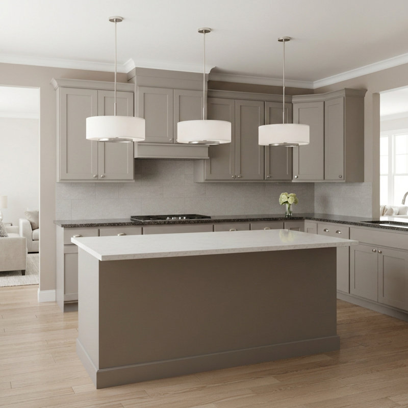 Nance Three Light Pendant from Generation Lighting , Brushed Nickel