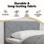  Fabric Headboard Geometric Manual 90 Cm Fabric-850517664