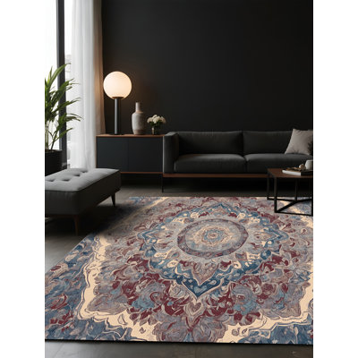 Tapis gris soyeux et moelleux