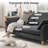 79'' Wide Modern Upholstered Deep Seat Sofa-372272067