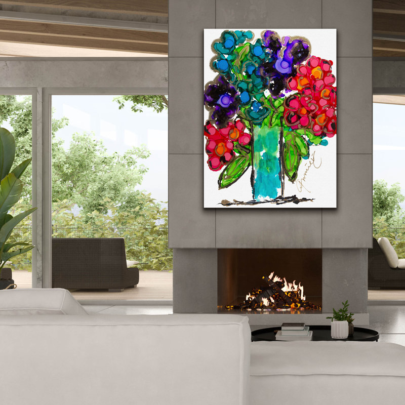 «Joy For All» par Lovitude, art mural sur toile, H 54 po x l 40 po x P 1,5 po
