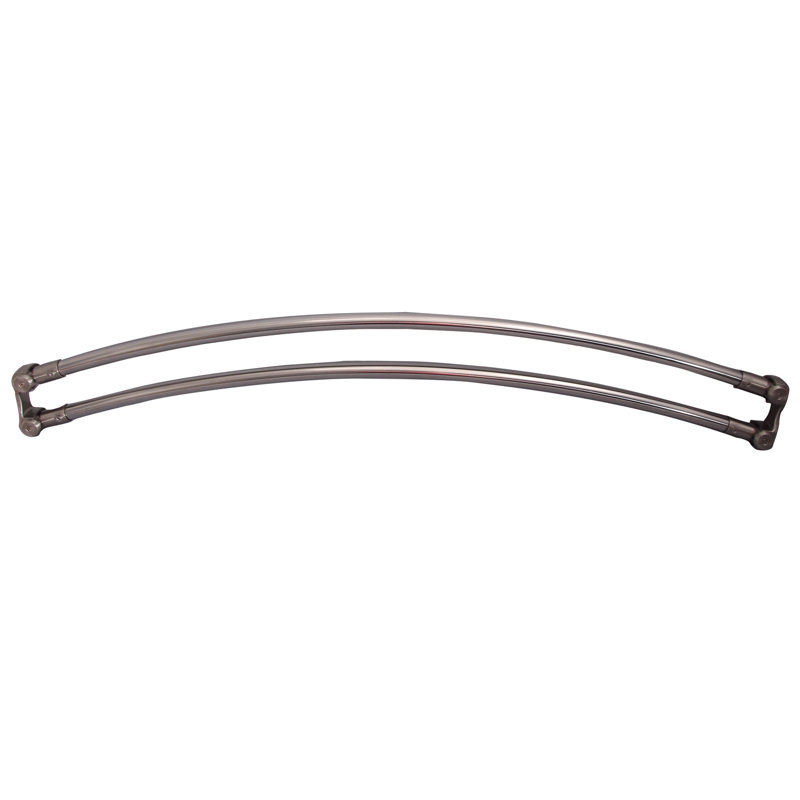 36'' Curved Fixed Shower Curtain Rod, Brushed Nickel