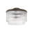 17" W x 11.5" H 3-Light Dual Mount Pendant with Clear Beveled Fluted Glass-107163575