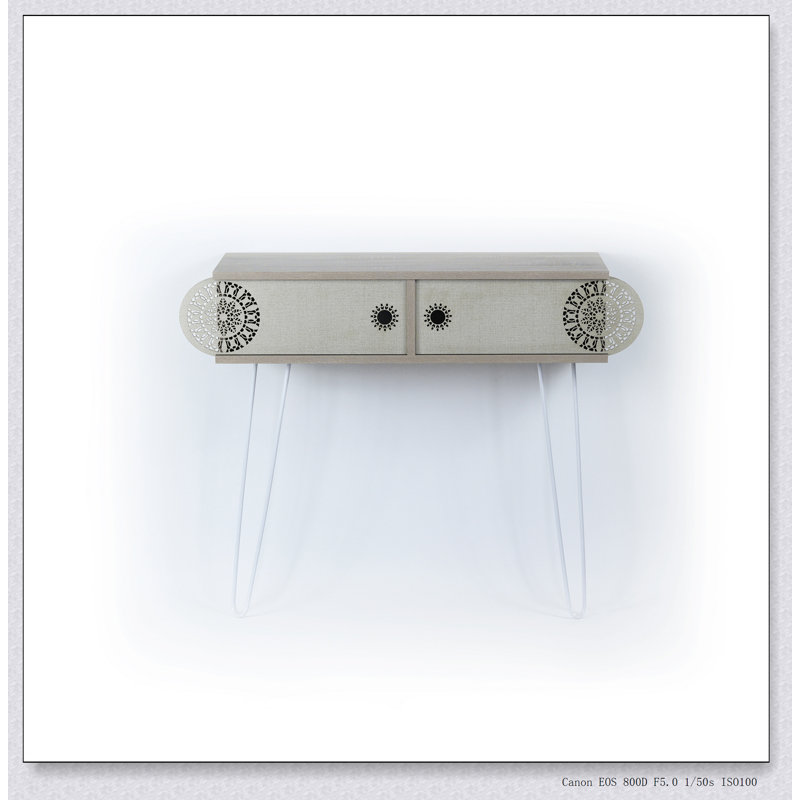 Lora Metal Legs 2 Tier Console Table With Durable Design And Ample Storage For Modern Interiors