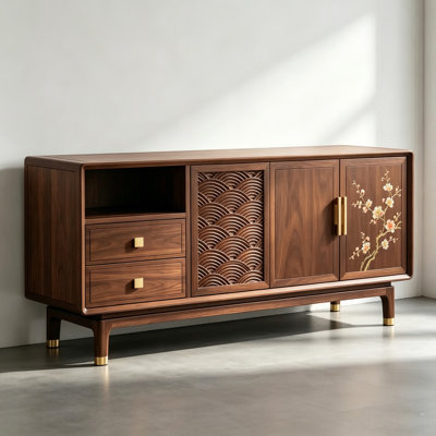 Chinese-style retro minimalist high-end sideboard