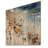 Orange Umbrella Beach Day Tranquilty III - Beach People On Wood Print-54200626