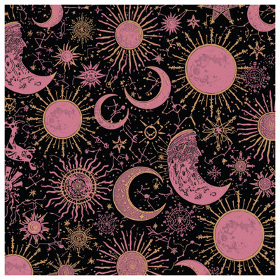 Celestial Moons And Stars Wall Tapestry - Astrology Wall Decor