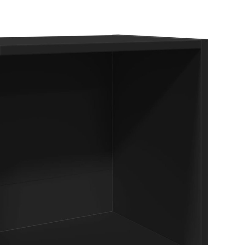 Bibliothèque standard vidaXL, Noir, (4 tablettes) H 74,4 po x l 15,7 po x P 11,8 po